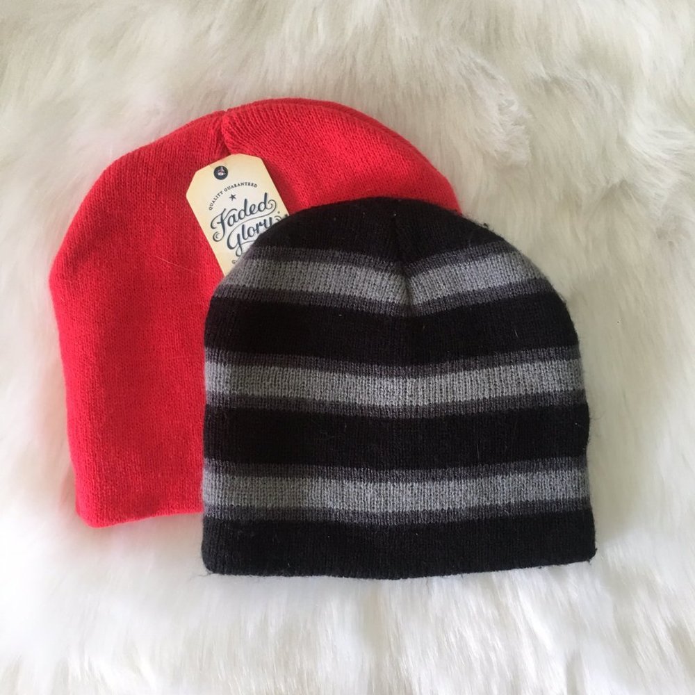 2 Faded Glory Winter Hats - Picture 1 of 6